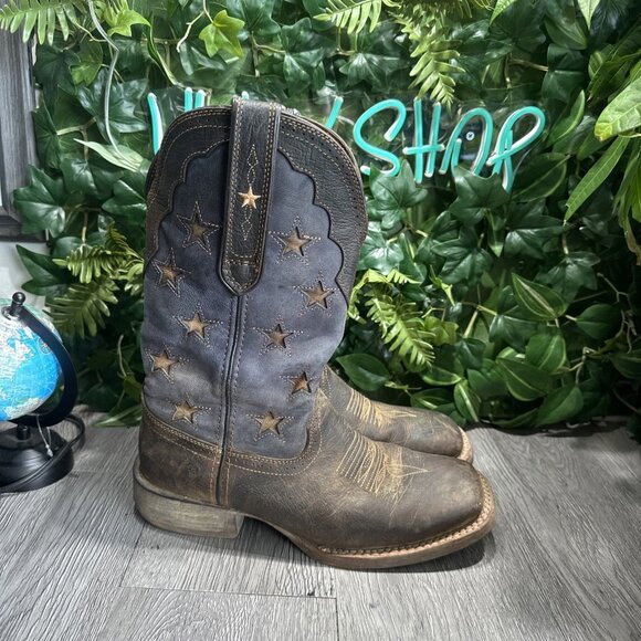 Durango Rebel Pro Vintage Flag Leather Western Boot DDB0303 Mens Size 7.5 M - Picture 1 of 9